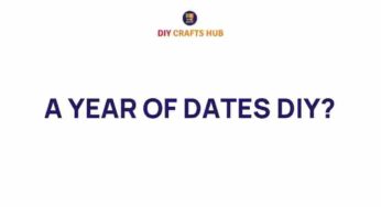 Unlocking Memories: A Year of Dates DIY for Lasting Love