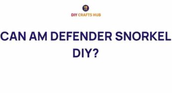 Master the Art of Off-Roading: A DIY Can-Am Defender Snorkel