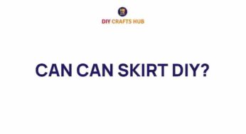 Unleash Your Inner Fashionista with a DIY Can Can Skirt