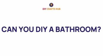 Transform Your Space: Can You DIY a Bathroom Makeover?