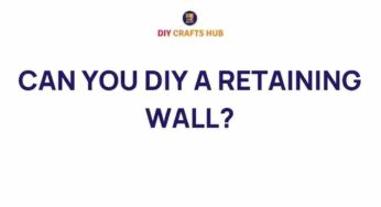 Transform Your Outdoors: Can You DIY a Retaining Wall?