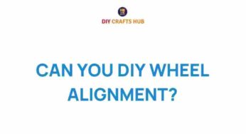 Unlocking Precision: Can You DIY Wheel Alignment for Your Vehicle?