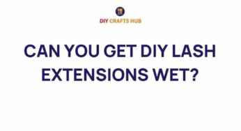 The Truth About DIY Lash Extensions: Can You Get Them Wet?