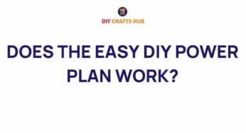 Unveiling the Truth: Does the Easy DIY Power Plan Really Work?
