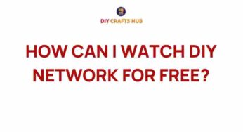 Unlocking Free Access: How to Watch DIY Network Without Paying