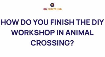 Unlocking the Secrets: Completing Your DIY Workshop in Animal Crossing