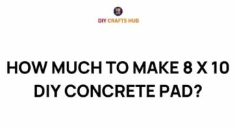 Unveiling the True Cost: Building Your Own 8×10 DIY Concrete Pad