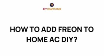 Unlocking Comfort: A Step-by-Step Guide to Adding Freon to Your Home AC
