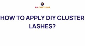Mastering the Art of DIY Cluster Lashes: A Step-by-Step Guide