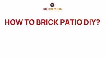 Transform Your Outdoor Space: How to Brick a DIY Patio
