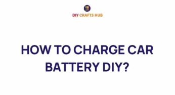 Unleashing the Power: How to Charge Your Car Battery Like a Pro