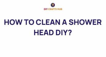 Master the Art of Shower Head Cleaning: A DIY Guide