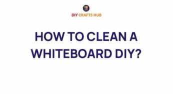 Mastering the Art of DIY: How to Clean a Whiteboard Effectively