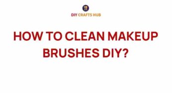 Master the Art of Cleaning Makeup Brushes: A DIY Guide
