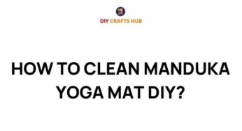 Unlock the Secrets: How to Clean Your Manduka Yoga Mat Like a Pro