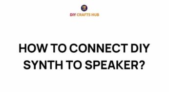 Unleashing Sound: How to Connect Your DIY Synth to a Speaker