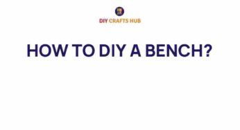 Transform Your Space: How to DIY a Stunning Bench