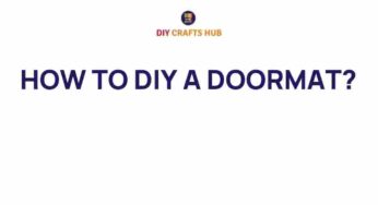 Unleashing Creativity: How to DIY a Doormat that Wows