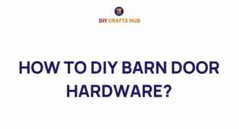 Unlocking Style: How to DIY Barn Door Hardware for Your Home
