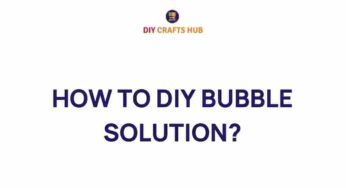 Unleashing Creativity: How to DIY Bubble Solution for Endless Fun