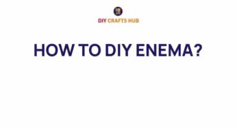 Unlocking Wellness: The Art of DIY Enemas for Home Health