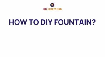 DIY Fountain: Transform Your Outdoor Space with Tranquil Elegance