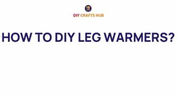 Discover the Art of DIY Leg Warmers: A Cozy Fashion Statement