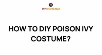Mastering the Art of a DIY Poison Ivy Costume: A Step-by-Step Guide
