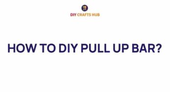 Unlock Your Fitness Potential: How to DIY Your Own Pull-Up Bar