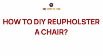 Transform Your Space: How to DIY Reupholster a Chair Like a Pro