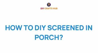 Transform Your Outdoors: How to DIY a Screened-In Porch