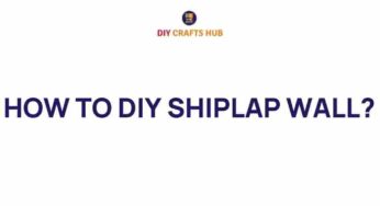 Transform Your Space: How to DIY a Stunning Shiplap Wall