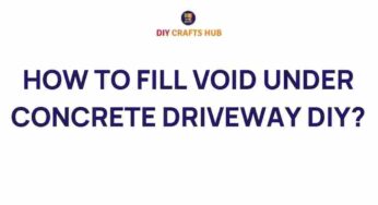 Mastering the Art of Filling Voids Under Your Concrete Driveway