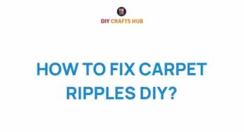Mastering the Art of Carpet Repair: How to Fix Ripples Like a Pro