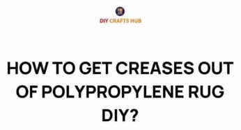 Mastering the Art of Reviving Your Polypropylene Rug Creases