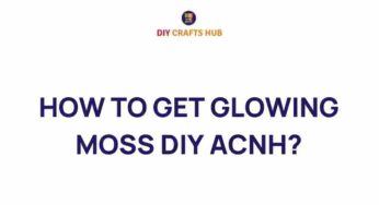 Unlock the Secrets of Glowing Moss: A DIY Guide for ACNH Enthusiasts