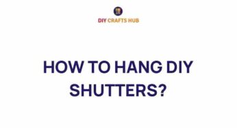 Transform Your Space: How to Hang DIY Shutters Like a Pro