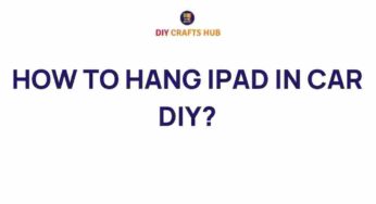 Transform Your Car: How to Hang an iPad for Ultimate Convenience