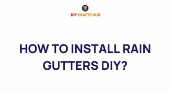 Mastering DIY: The Ultimate Guide to Installing Rain Gutters