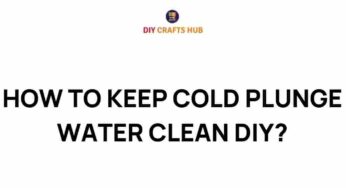 Discover the Secrets to Keeping Your Cold Plunge Water Pristine