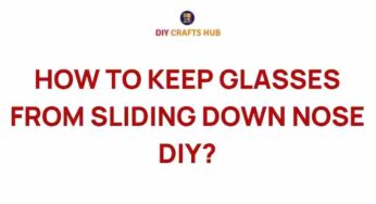 The Ingenious DIY Solution to Keep Glasses from Sliding Down Your Nose