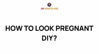 Mastering the Art of the DIY Pregnancy Look: A Creative Guide