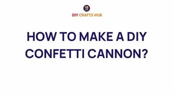 Unleash the Fun: How to Make a DIY Confetti Cannon