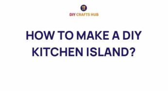 Transform Your Space: How to Make a DIY Kitchen Island