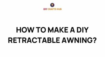 Transform Your Space: How to Make a DIY Retractable Awning