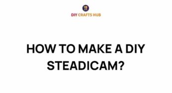 Mastering the Art of DIY Steadicam: A Filmmaker’s Guide