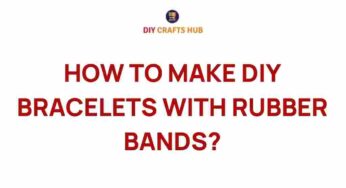Unleashing Creativity: How to Make DIY Bracelets with Rubber Bands