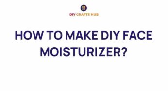 Unlock the Secrets to Crafting Your Own DIY Face Moisturizer