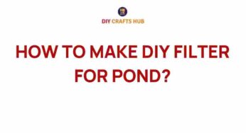 Transform Your Outdoor Oasis: How to Make a DIY Pond Filter