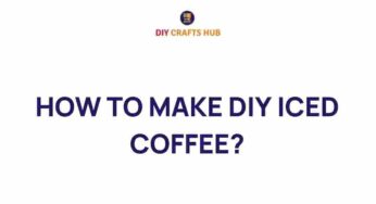 Mastering the Art of DIY Iced Coffee: A Refreshing Guide